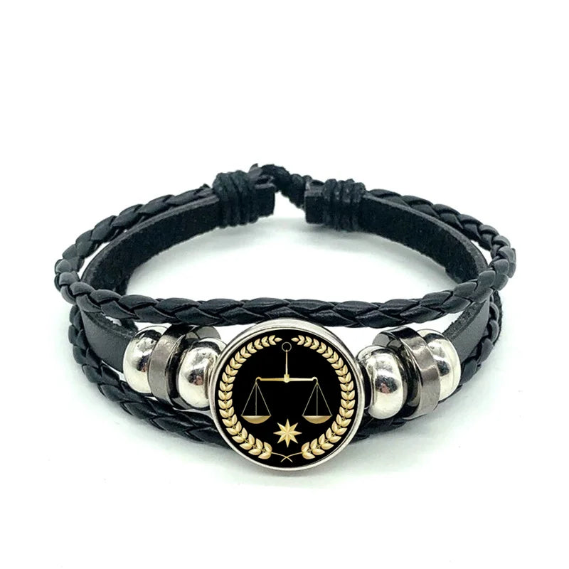 Bracelet en cuir "justice"