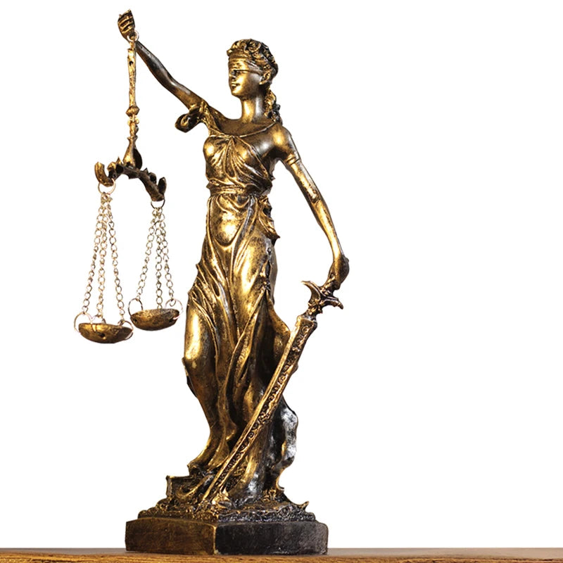 Statue Dame de la justice en résine
