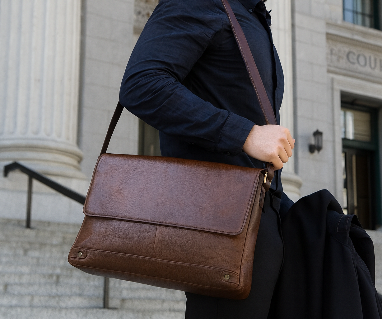 Mallette pour homme en cuir PU