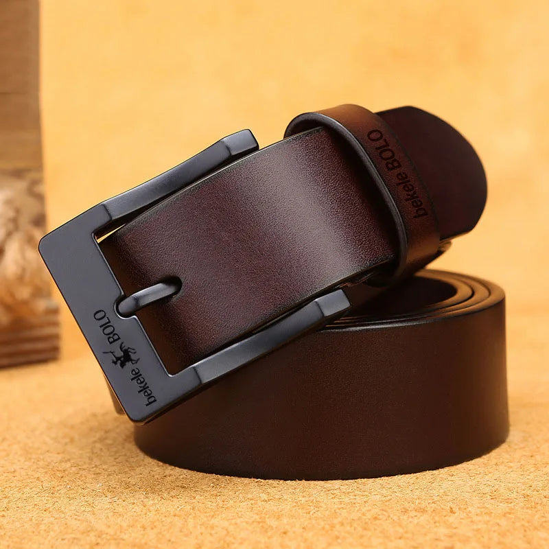 Ceinture en cuir véritable pour homme