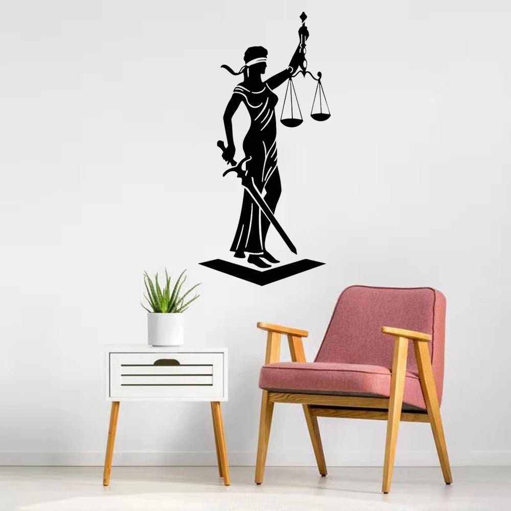 Sticker Mural "Lady Justice"