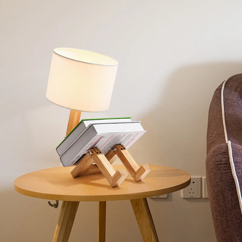 Lampe de bureau moderne nordique "porte-livres"