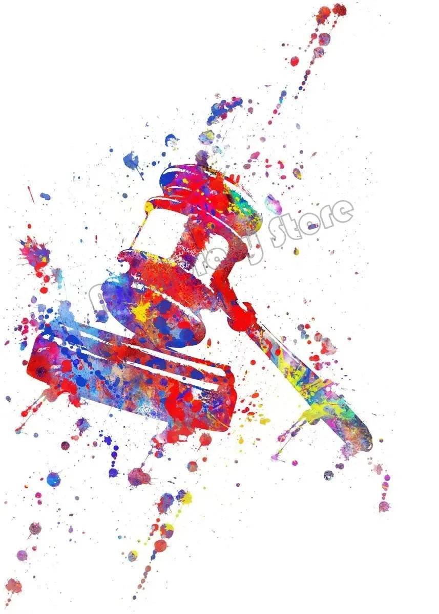 Impression sur toile "Lady Justice Themis Scales"