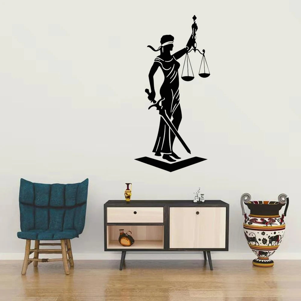 Sticker Mural "Lady Justice"