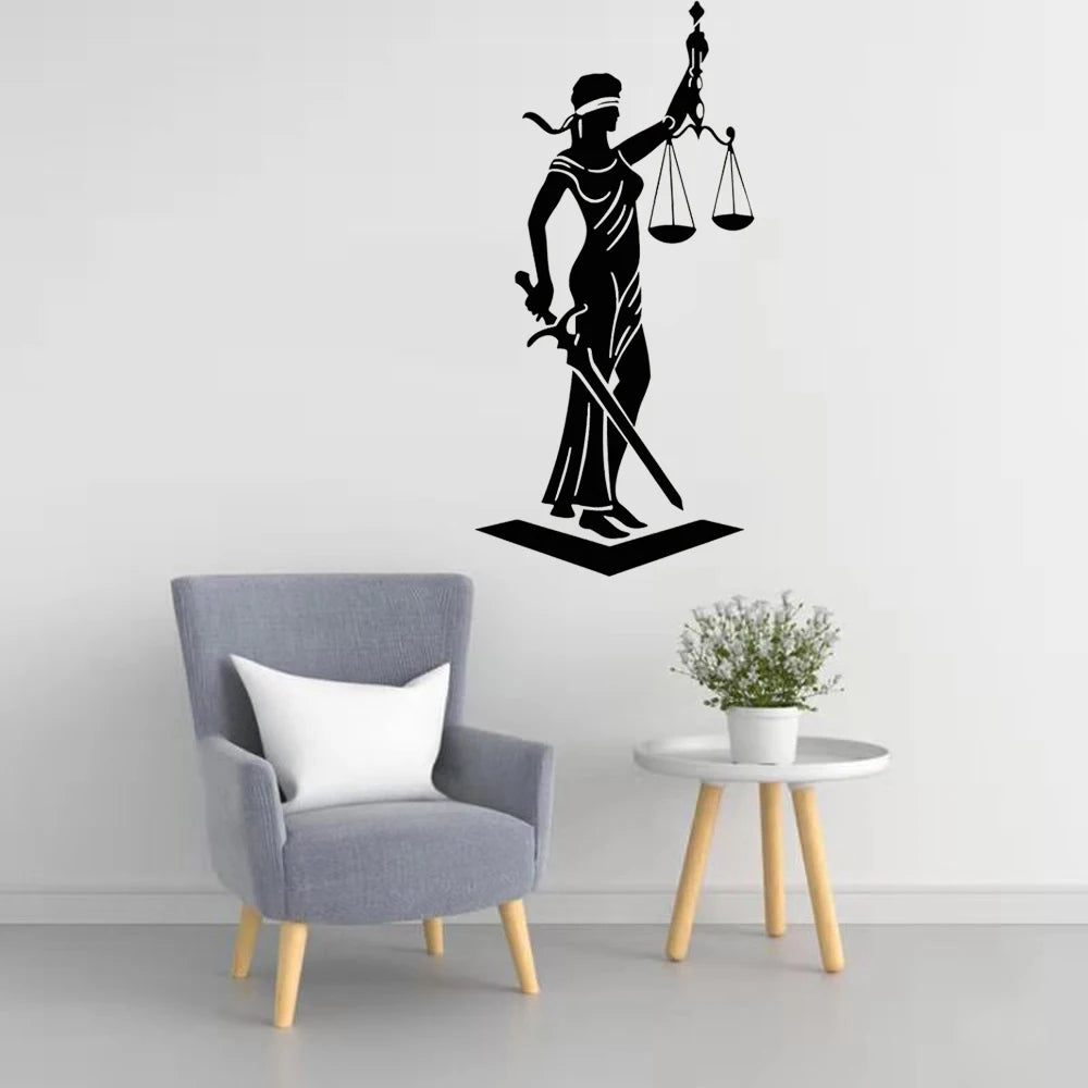 Sticker Mural "Lady Justice"