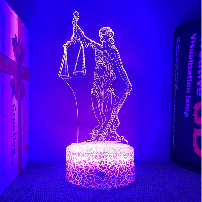 Veilleuse "Dame Justice"