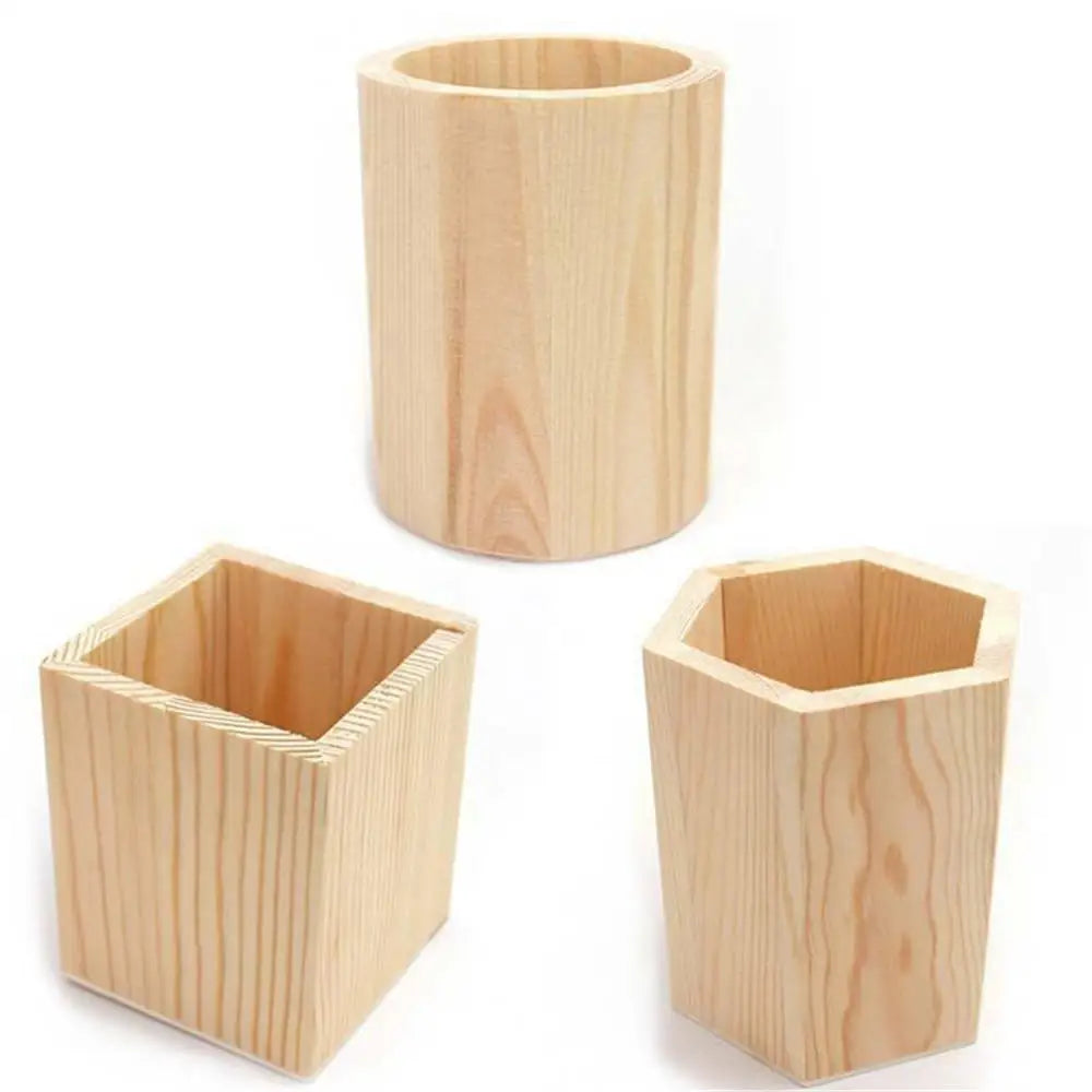 Pot à crayons en bois élégant
