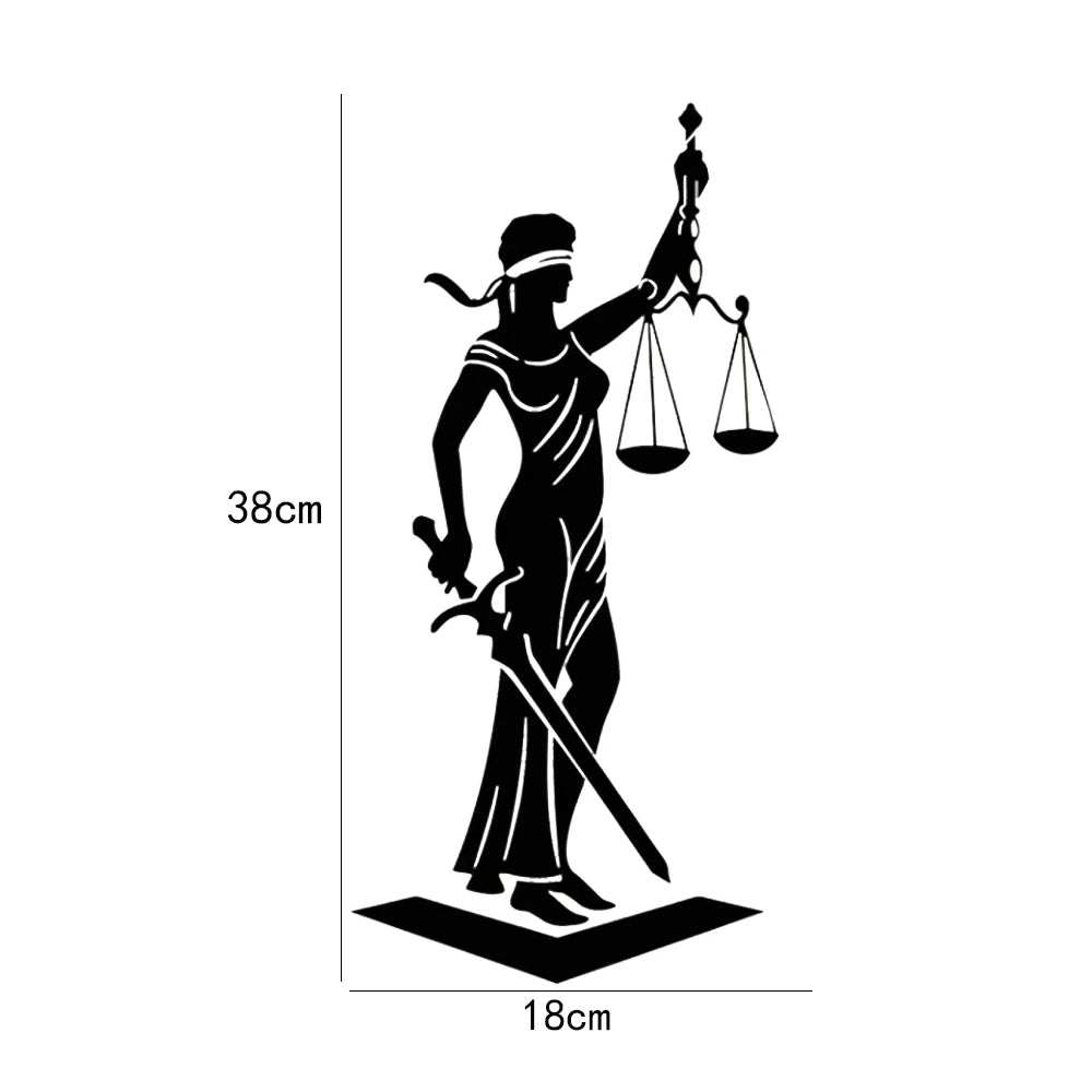 Sticker Mural "Lady Justice"