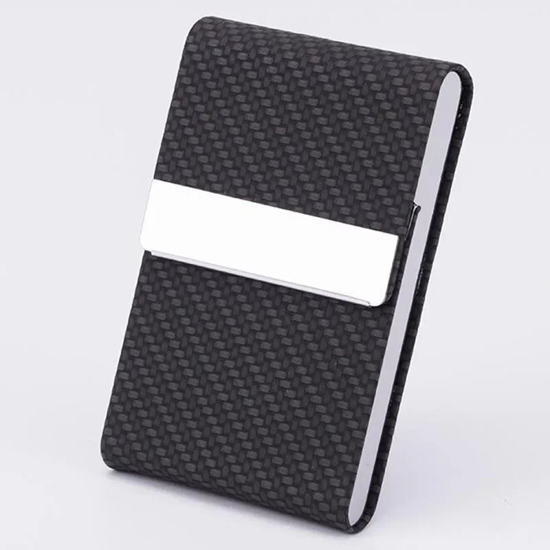 porte-cartes de visite en cuir PU