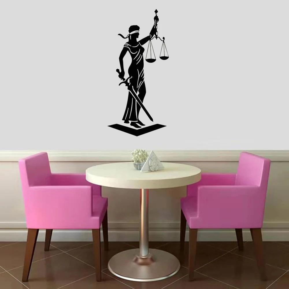Sticker Mural "Lady Justice"