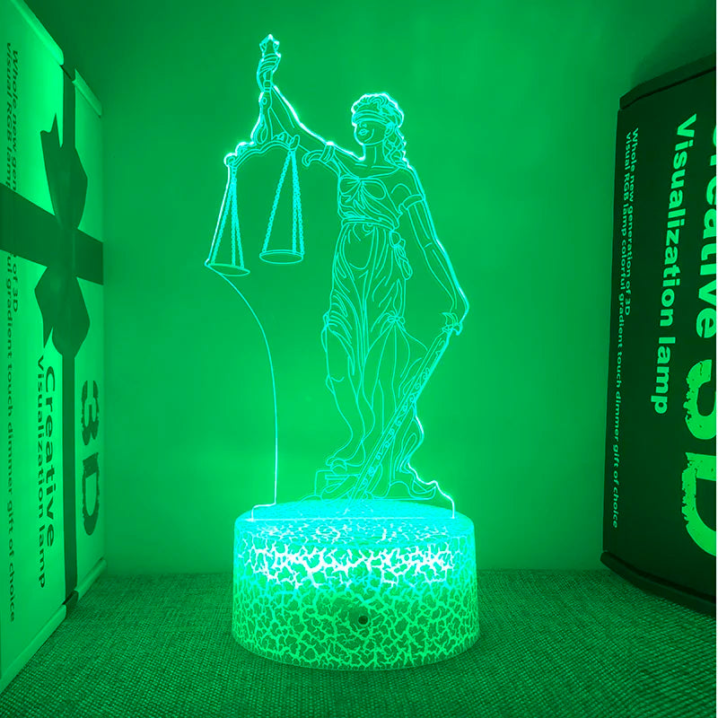 Veilleuse "Dame Justice"
