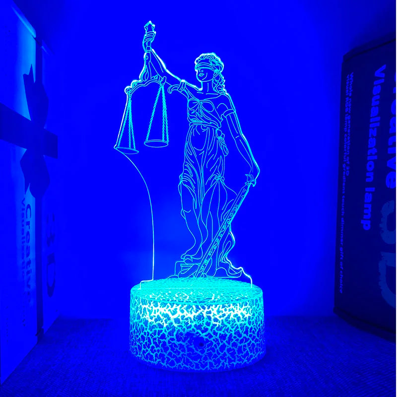 Veilleuse "Dame Justice"