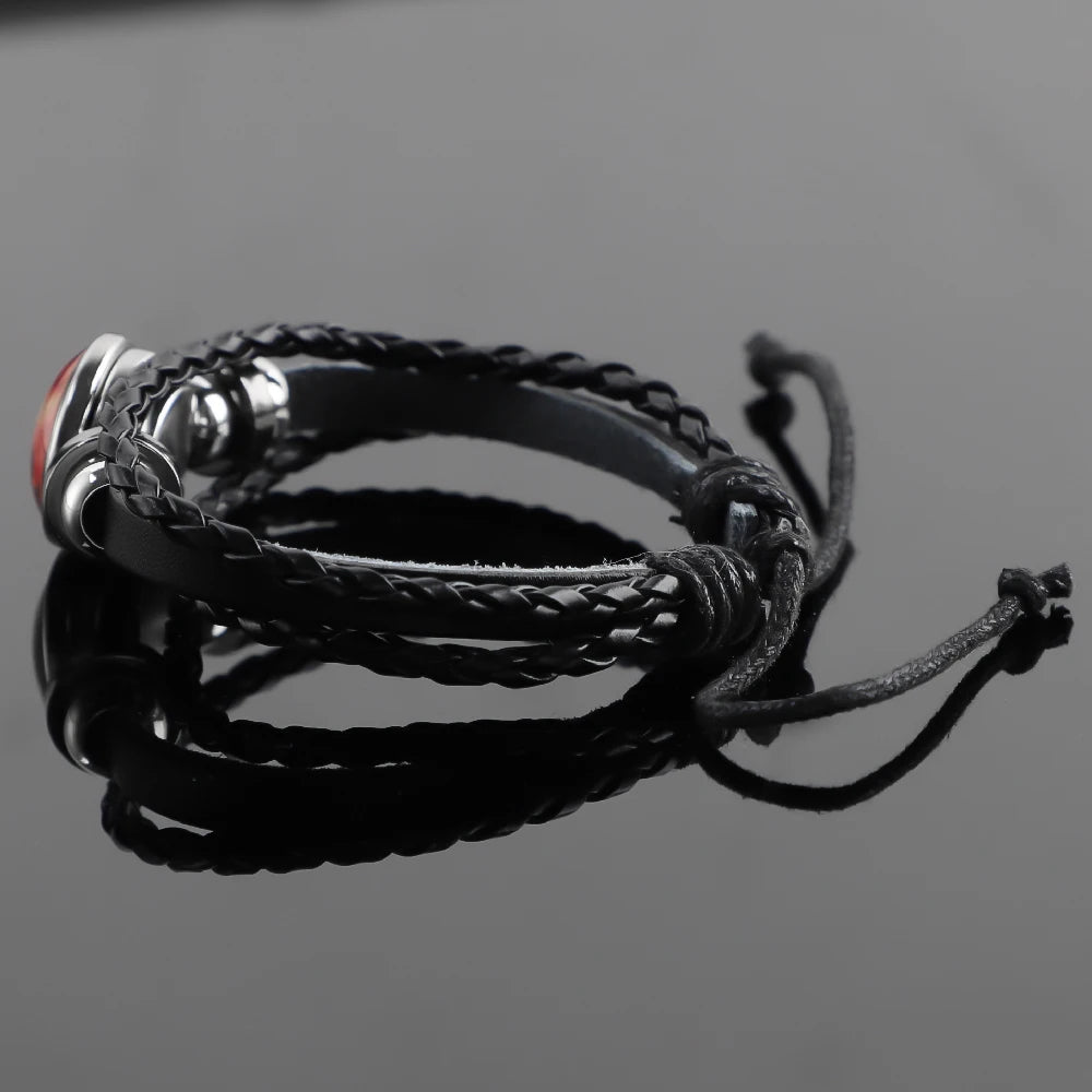Bracelet en cuir Balance de la Justice