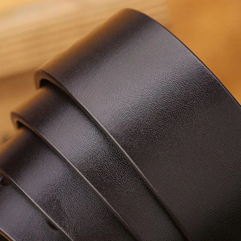 Ceinture en cuir véritable pour homme