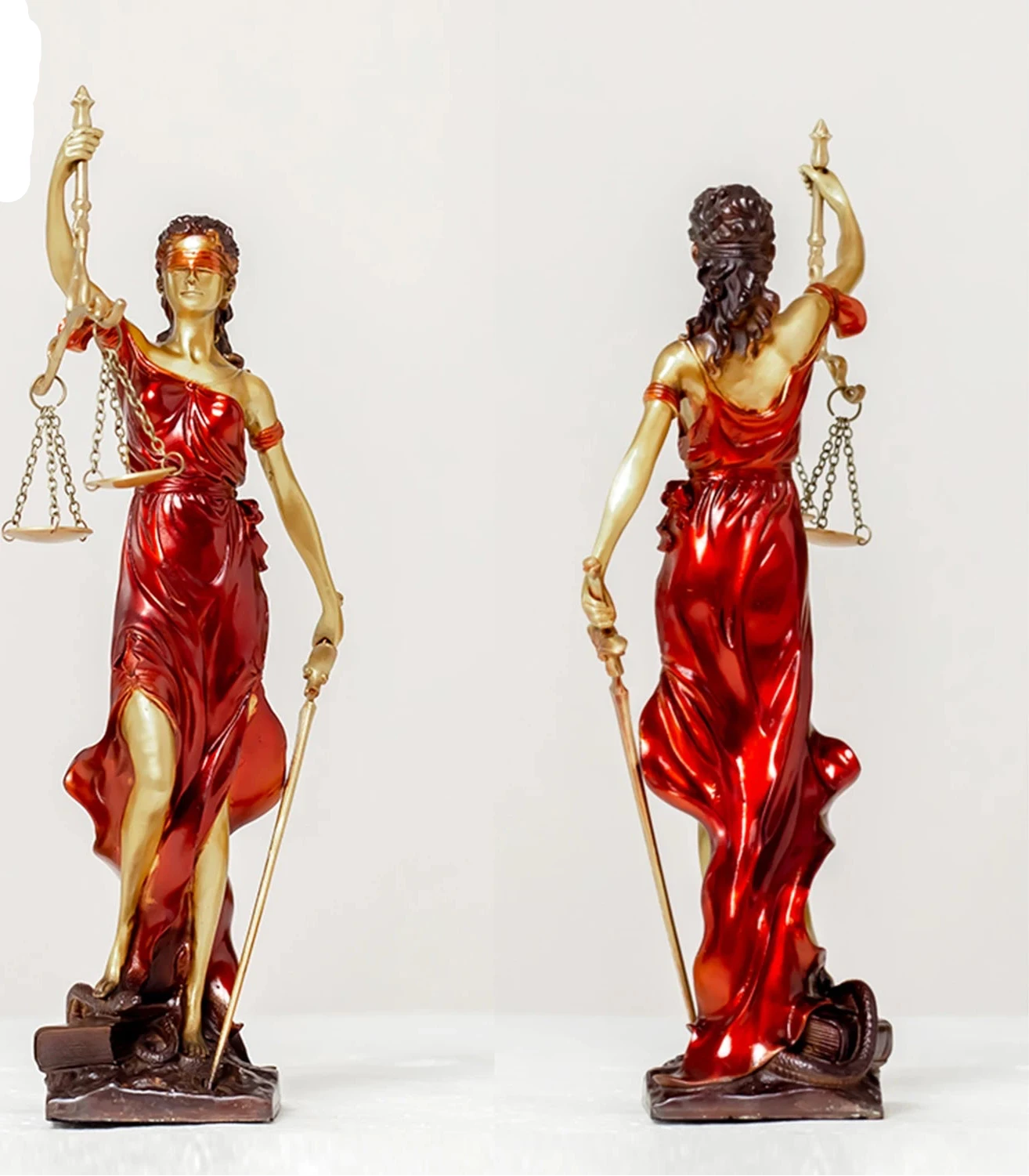 Statue en bronze "Lady Justice"
