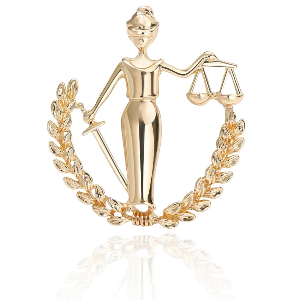 Broche "lady justice"