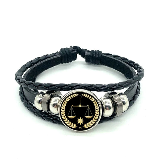 Bracelet en cuir "justice"
