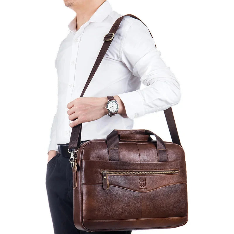 Sacoche en Cuir Véritable pour Homme