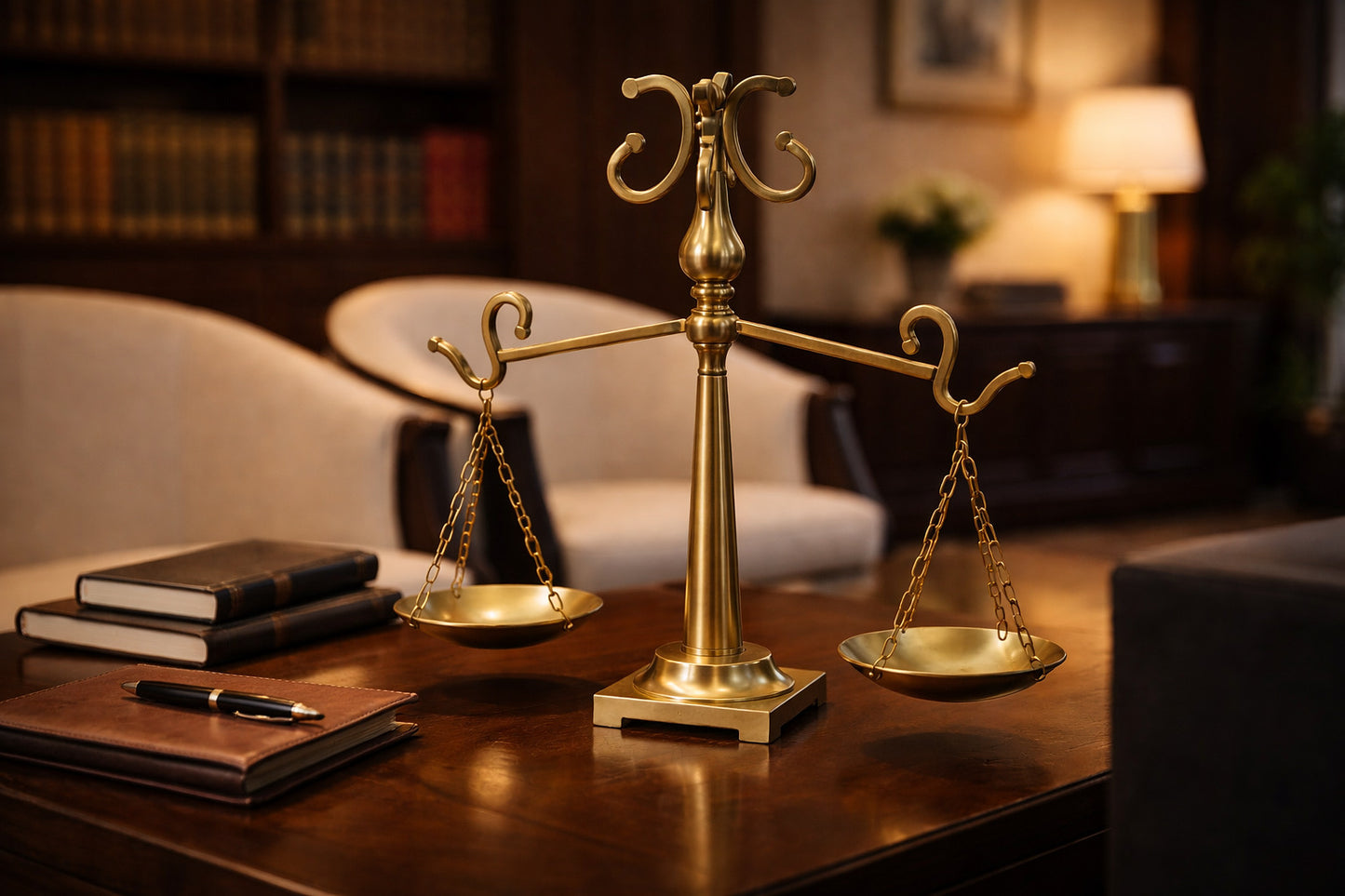 Balance de la Justice – Métal Doré Prestige 54 cm | Collection Luxe