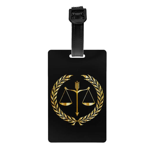 Étiquettes pour bagage  "Justice"
