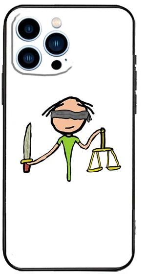 Coque pour Iphone "Cartoon Justice"