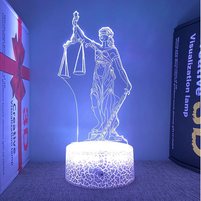 Veilleuse "Dame Justice"