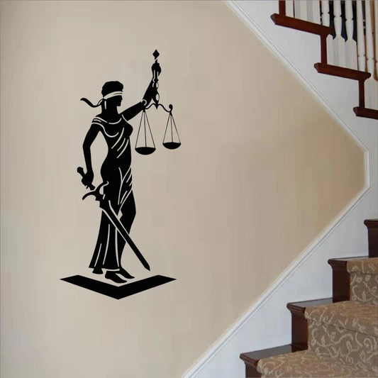 Sticker Mural "Lady Justice"