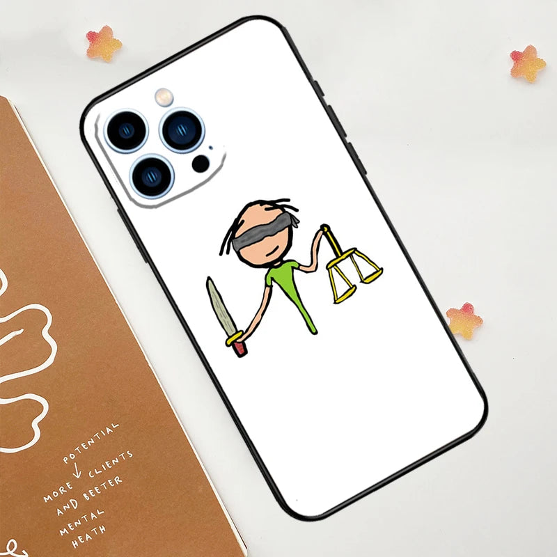 Coque pour Iphone "Cartoon Justice"