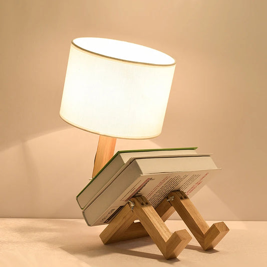 Lampe de bureau moderne nordique "porte-livres"