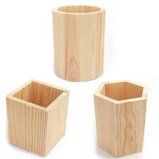 Pot à crayons en bois élégant