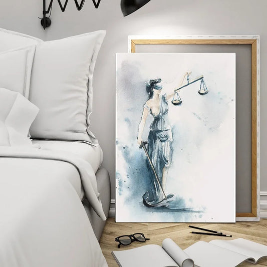 Impression sur Toile "Dame Justice"