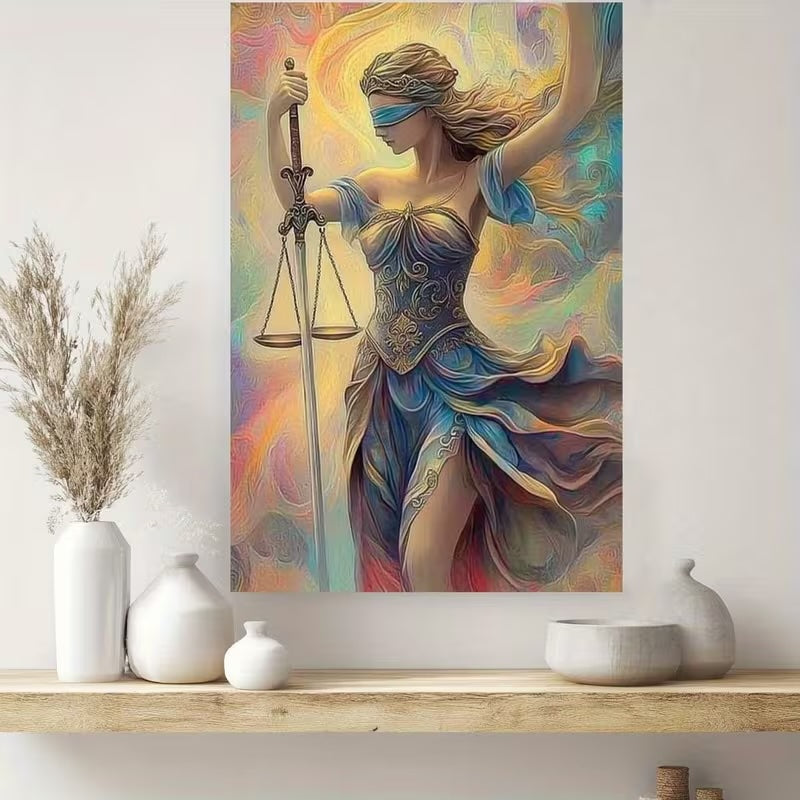 Tableau justice raffiné La Force du Juste bureau avocat – Boutique Easy Droit