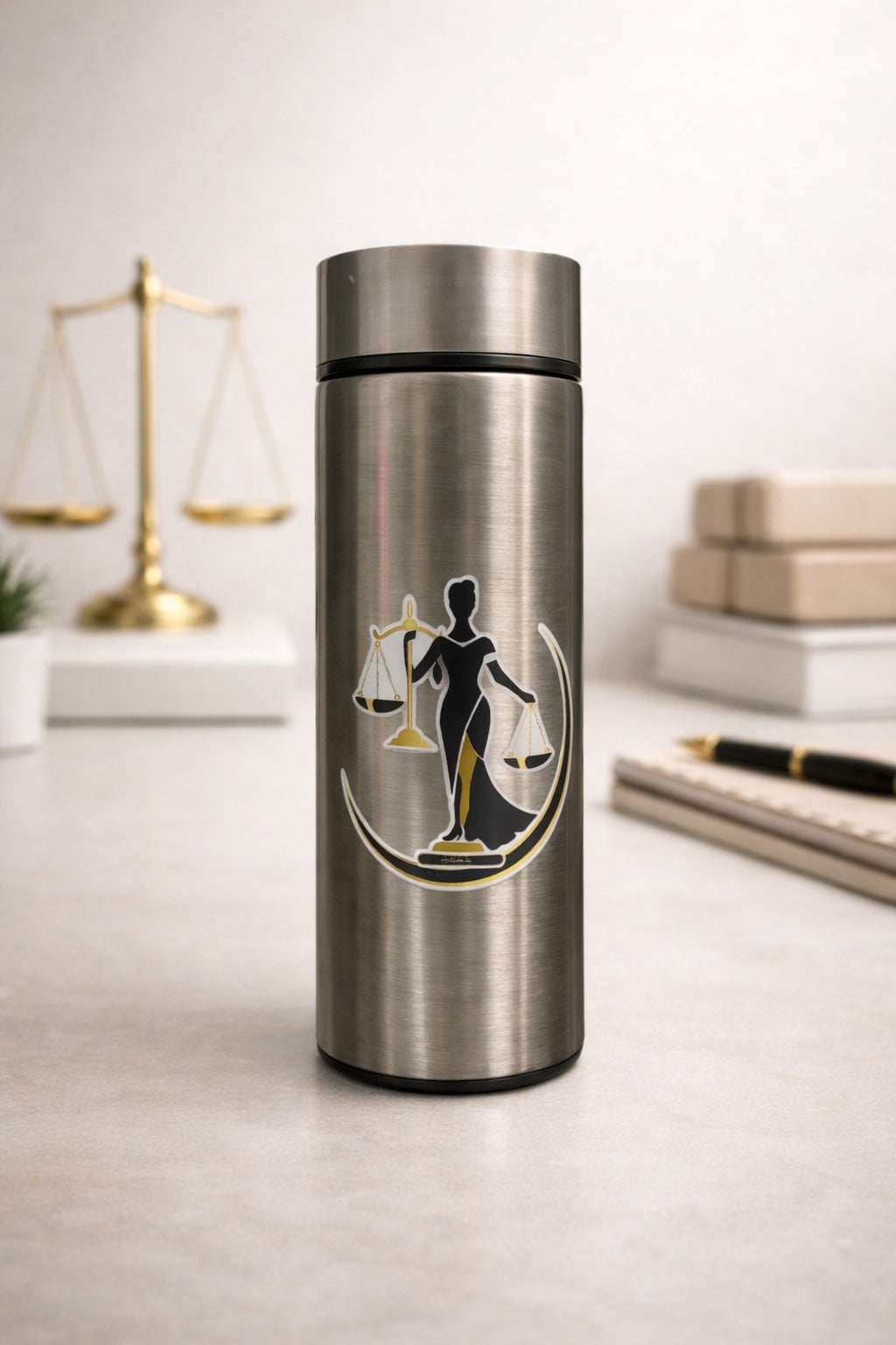 Bouteille isotherme intelligente Déesse de la Justice 500 ml en acier inoxydable – Boutique Easy Droit