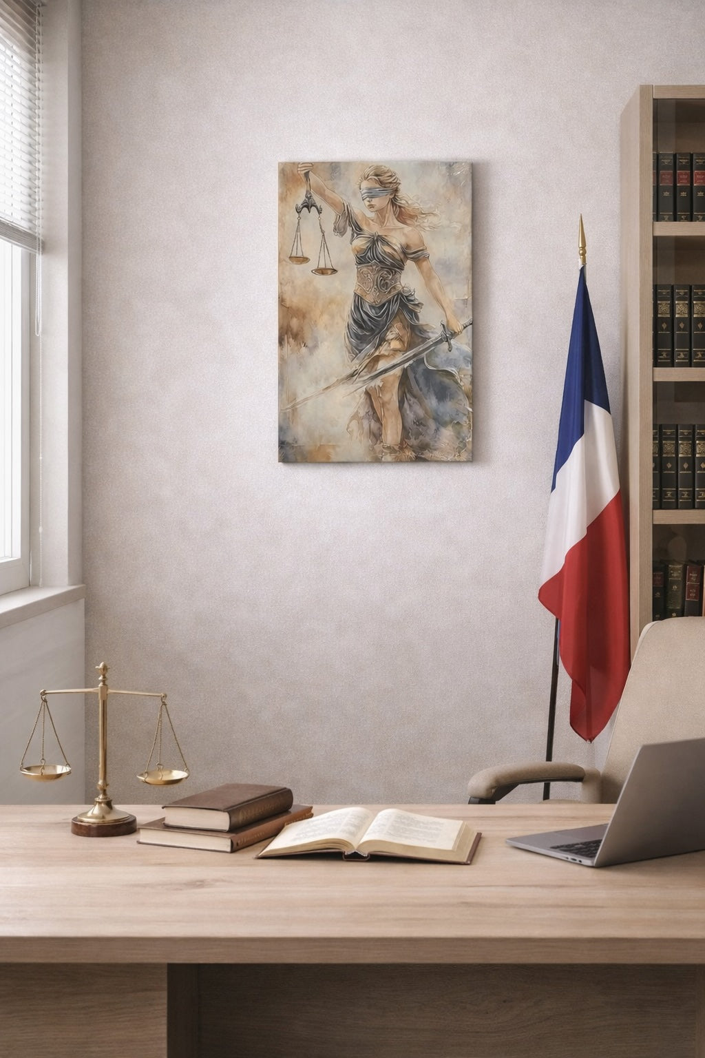 Tableau justice contemporain décoration cabinet d’avocat – Boutique Easy Droit